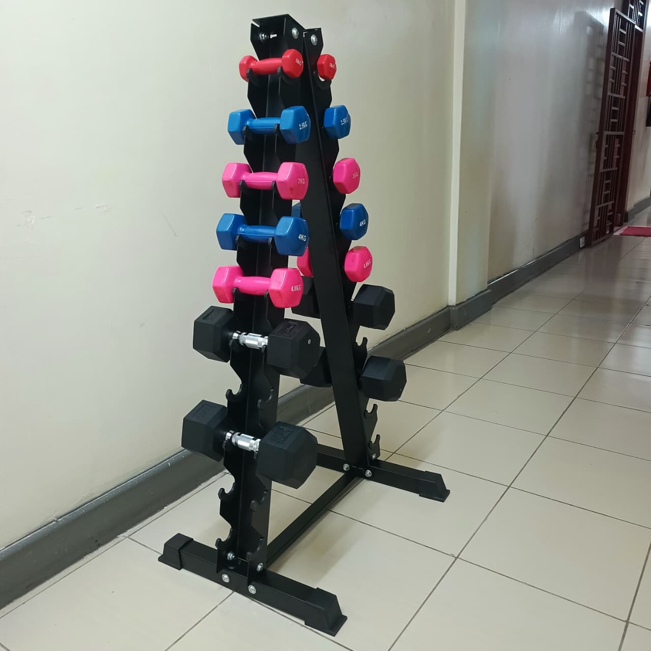 10 Tier Vertical Dumbbell Rack